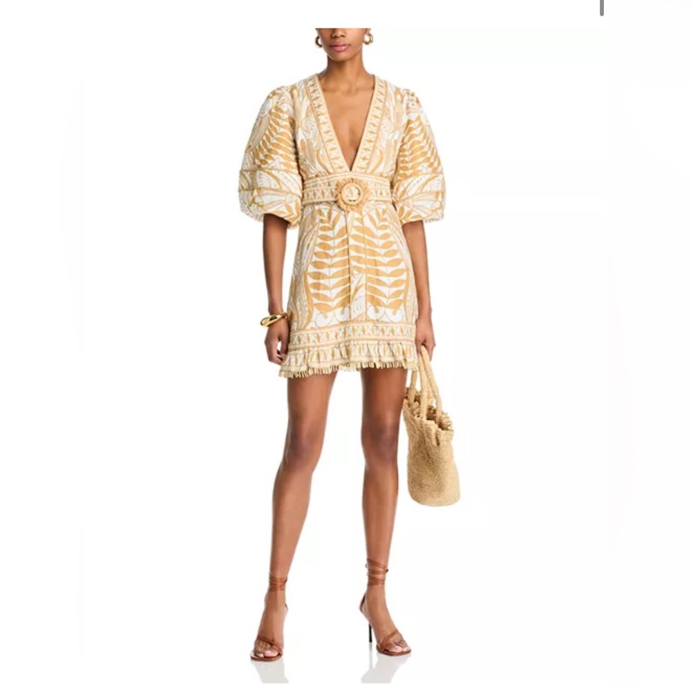 Farm Rio: NWT Off-White Lace Nature Lenzing™ Euroflax Mini Dress